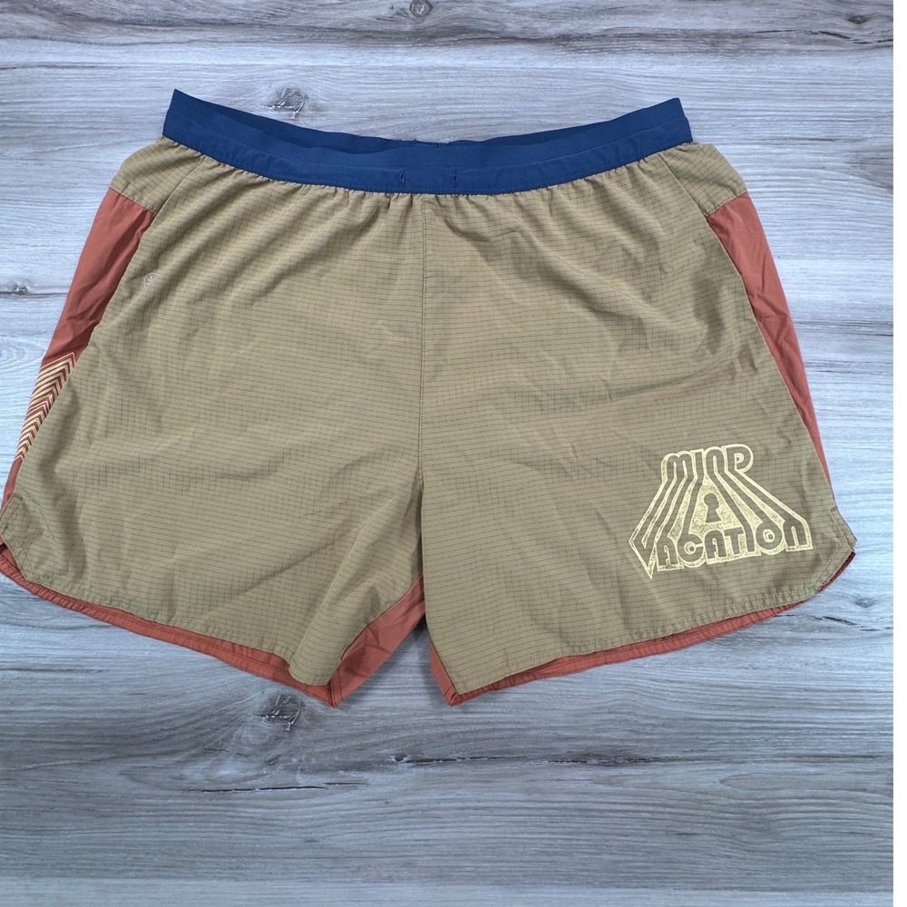 Roark Run Amok Alta 5" Running Shorts Mens Large Mind Vacation Skip The Track